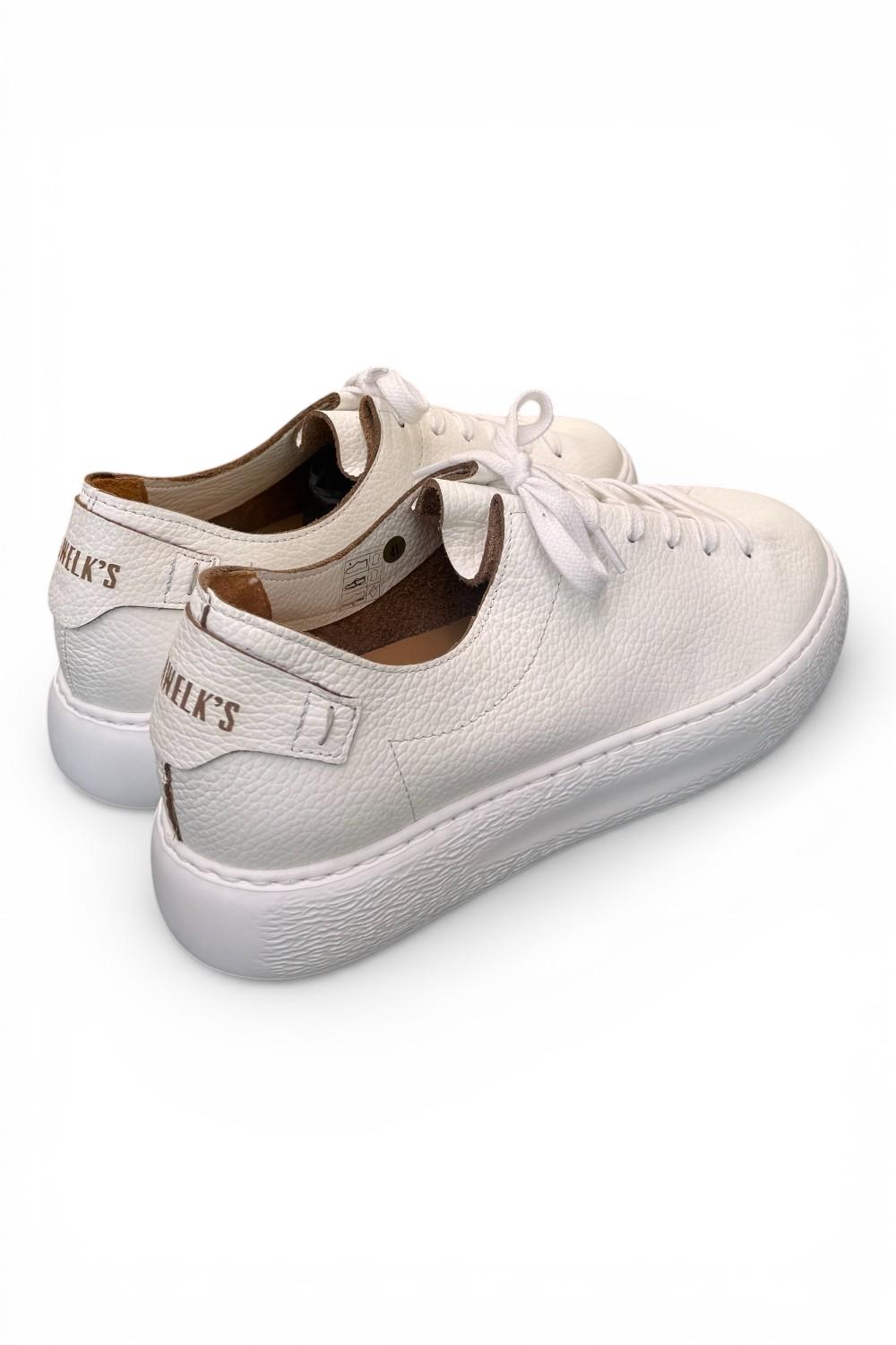Sneaker pelle bianca taglio vivo Pawelks<BR/> <BR/> 