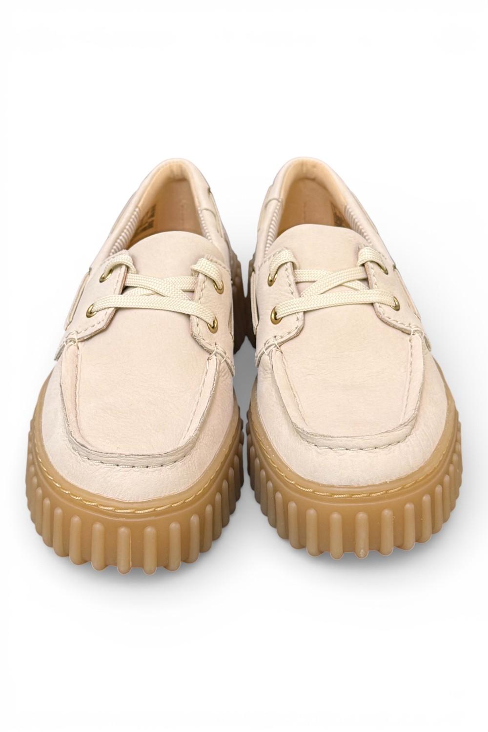 Barca Clarks Boat Cleyhill Torhill nabuk latte 