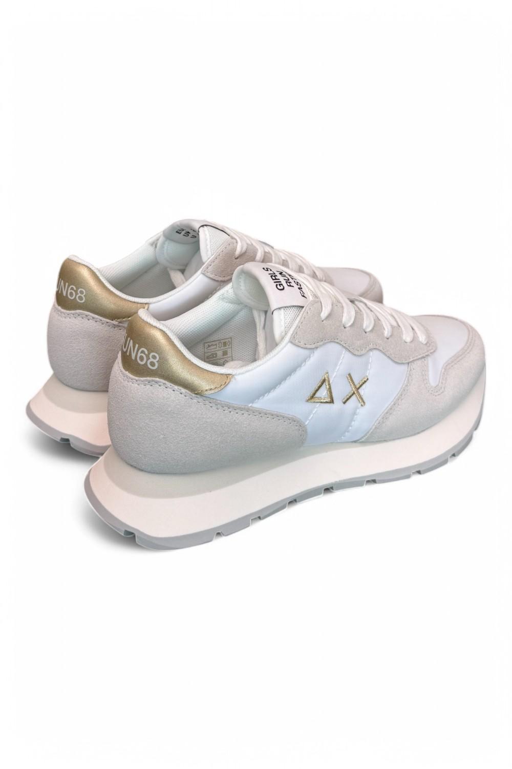 Sneaker donna SUN 68 ALLY white gold 