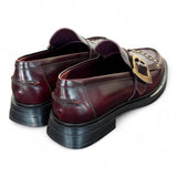 Mocassino frangia bordeaux Lorenzo Mari 