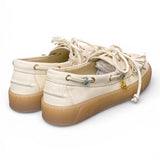 Scarpa barca nappa latte Gioplus 