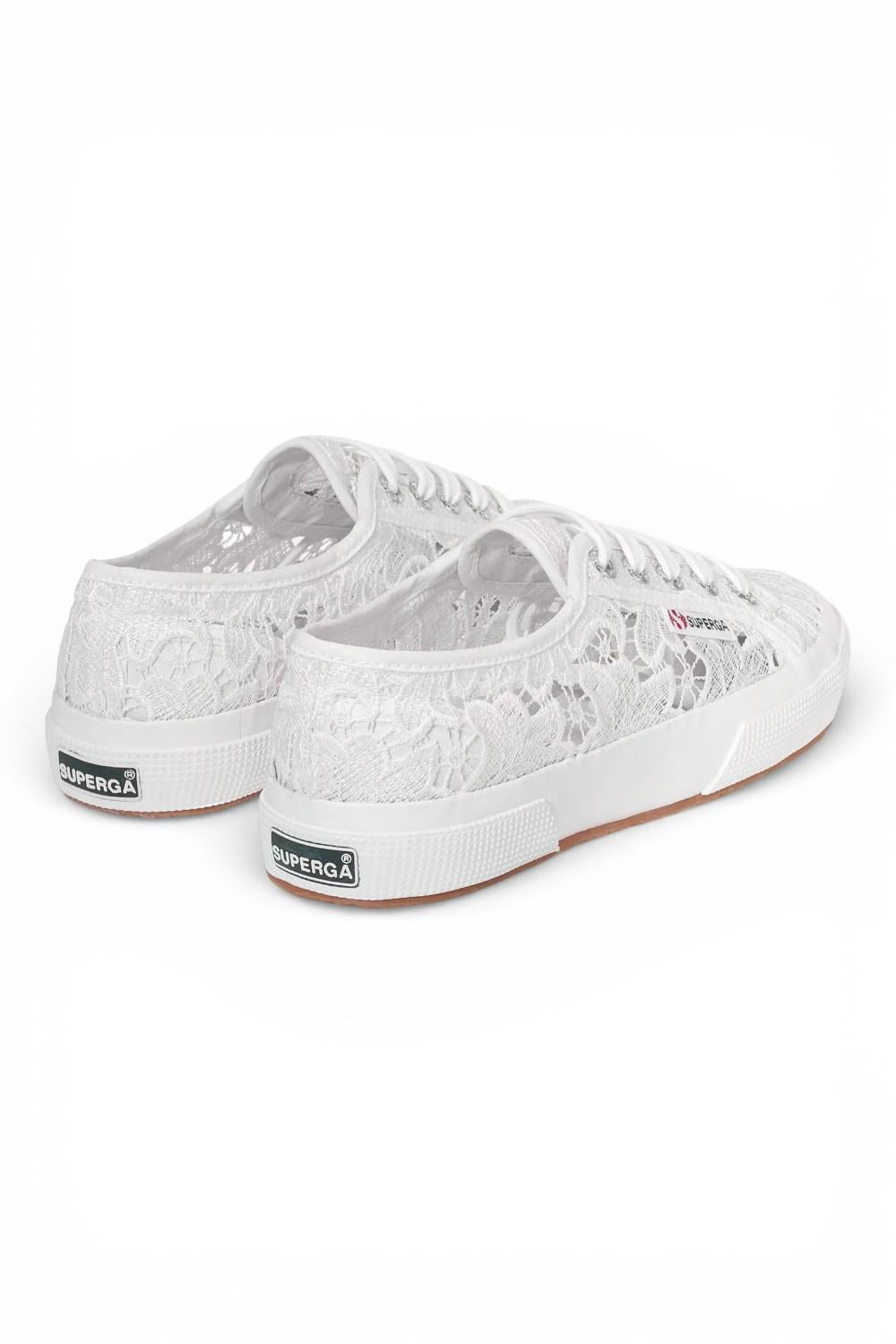 Sneaker Superga Cotu Macramé bianca 