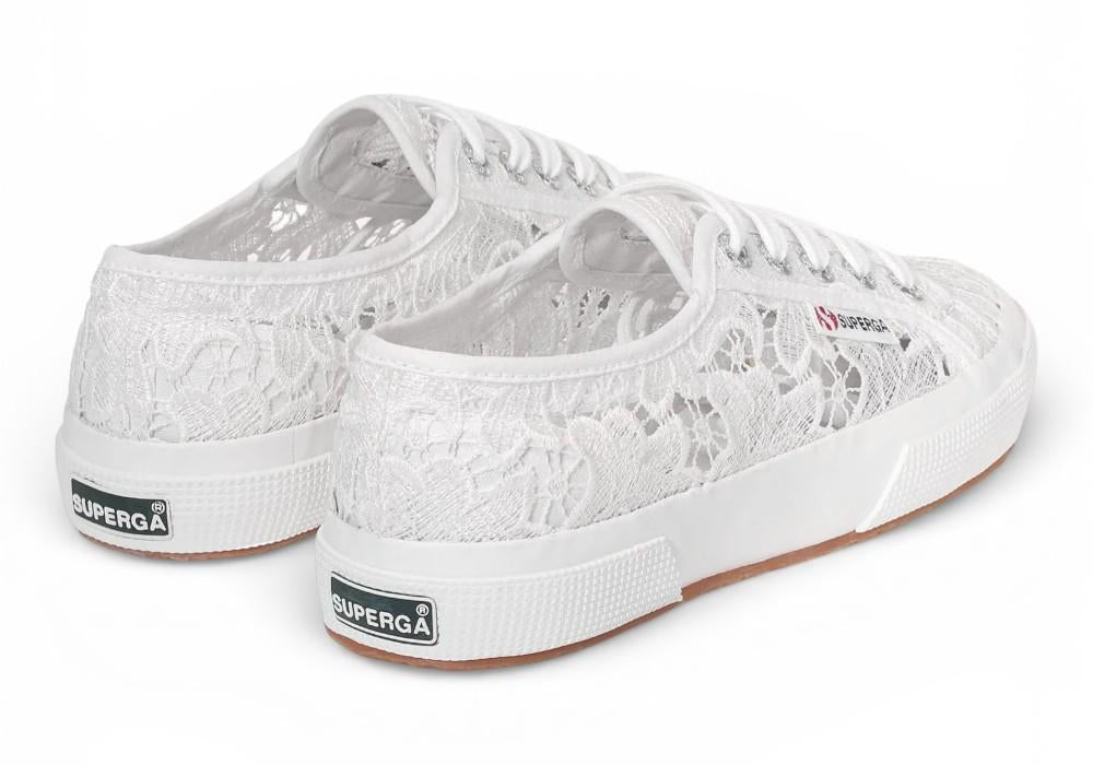 Sneaker Superga Cotu Macramé bianca 