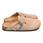 Sabot Taji by Lagoa in suede pietra 