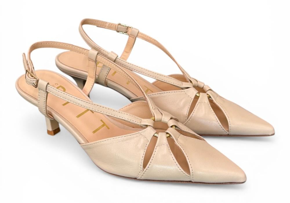 Slingback pelle osso T60  Matteo Pitti 