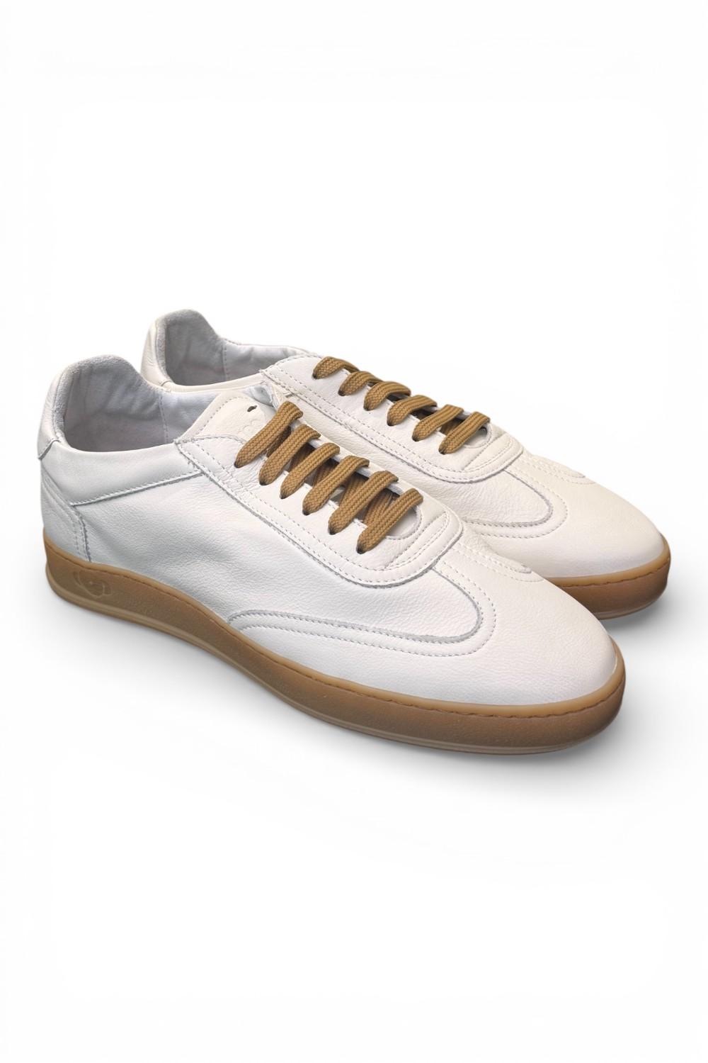 Sneaker uomo Soldini 80 Akira pelle vieste bianca 