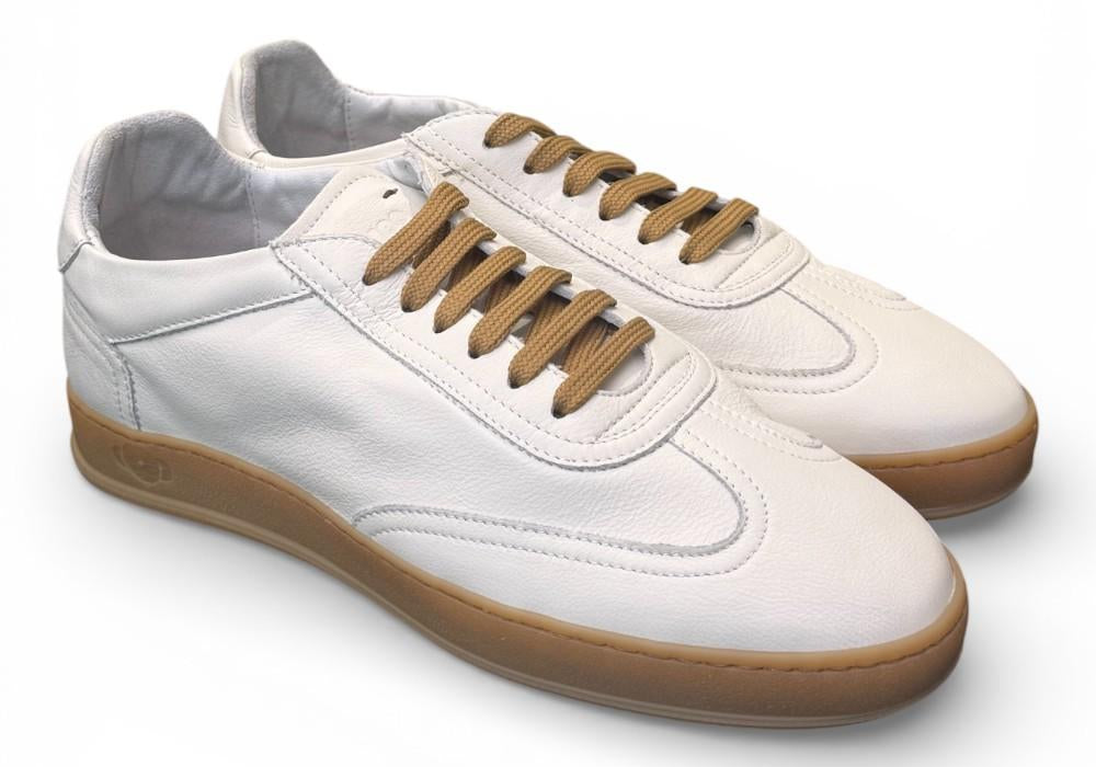 Sneaker uomo Soldini 80 Akira pelle vieste bianca 