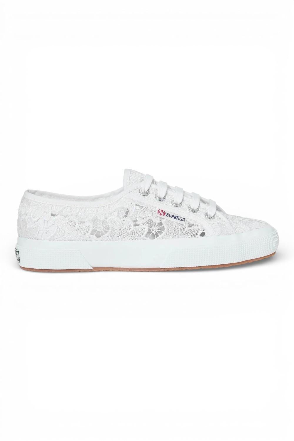 Sneaker Superga Cotu Macramé bianca 
