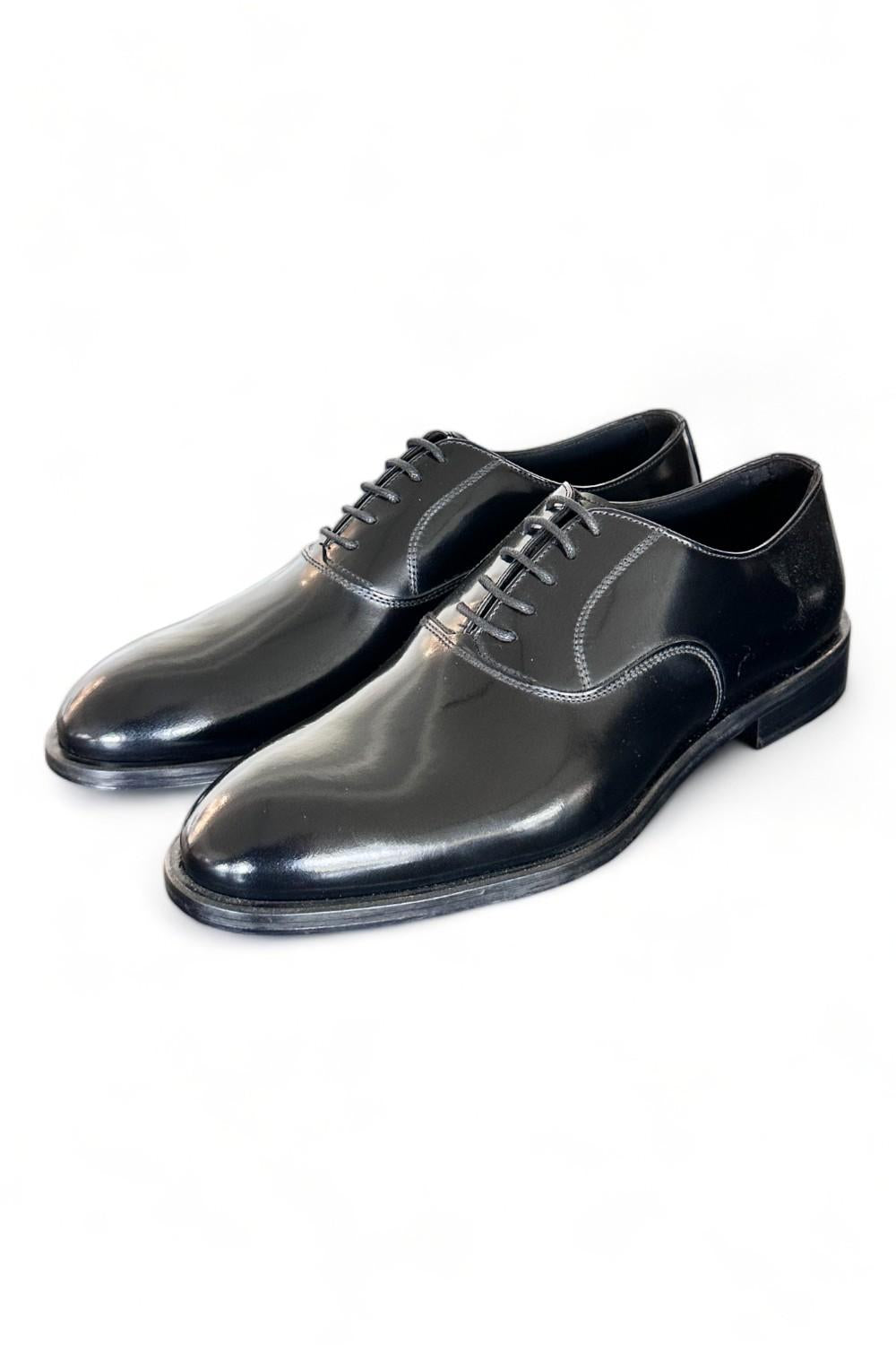 Scarpa francesina cerimonia nera Franco Fedele<BR/> 