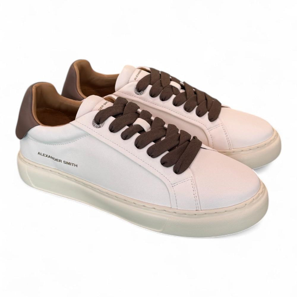 Sneaker uomo Soho white brown Alexander Smith<BR/> 