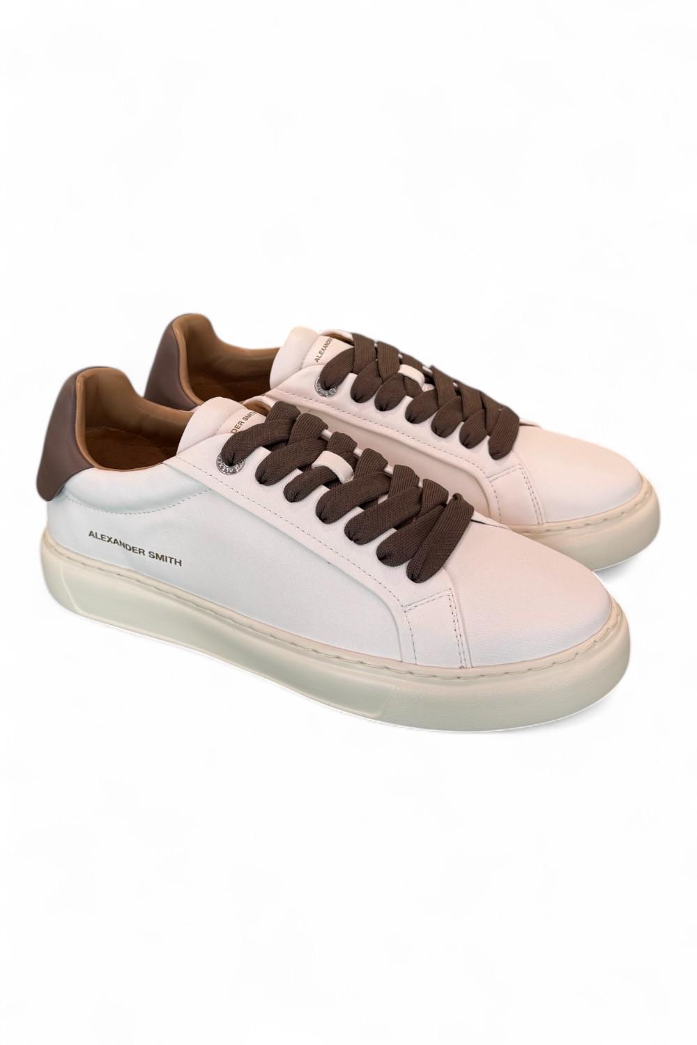 Sneaker uomo Soho white brown Alexander Smith<BR/> 