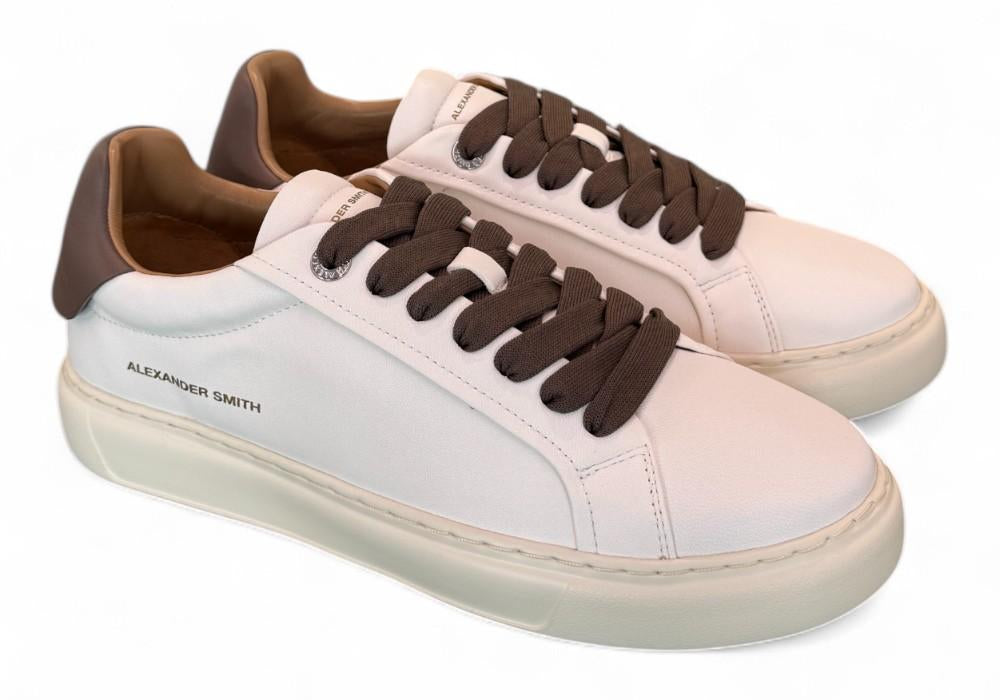 Sneaker uomo Soho white brown Alexander Smith<BR/> 