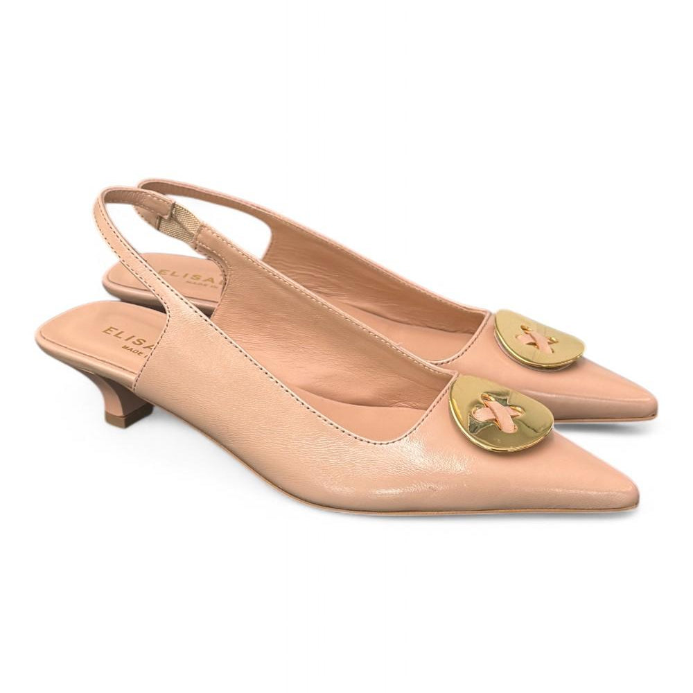 Slingback bottone nude Elisa Lanci 