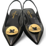 Slingback bottone nero Elisa Lanci 