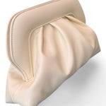 Pochette grande chiusura scatto Scarlet latte 