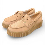 Barca Clarks Boat Cleyhill Torhill suede beige cipria 