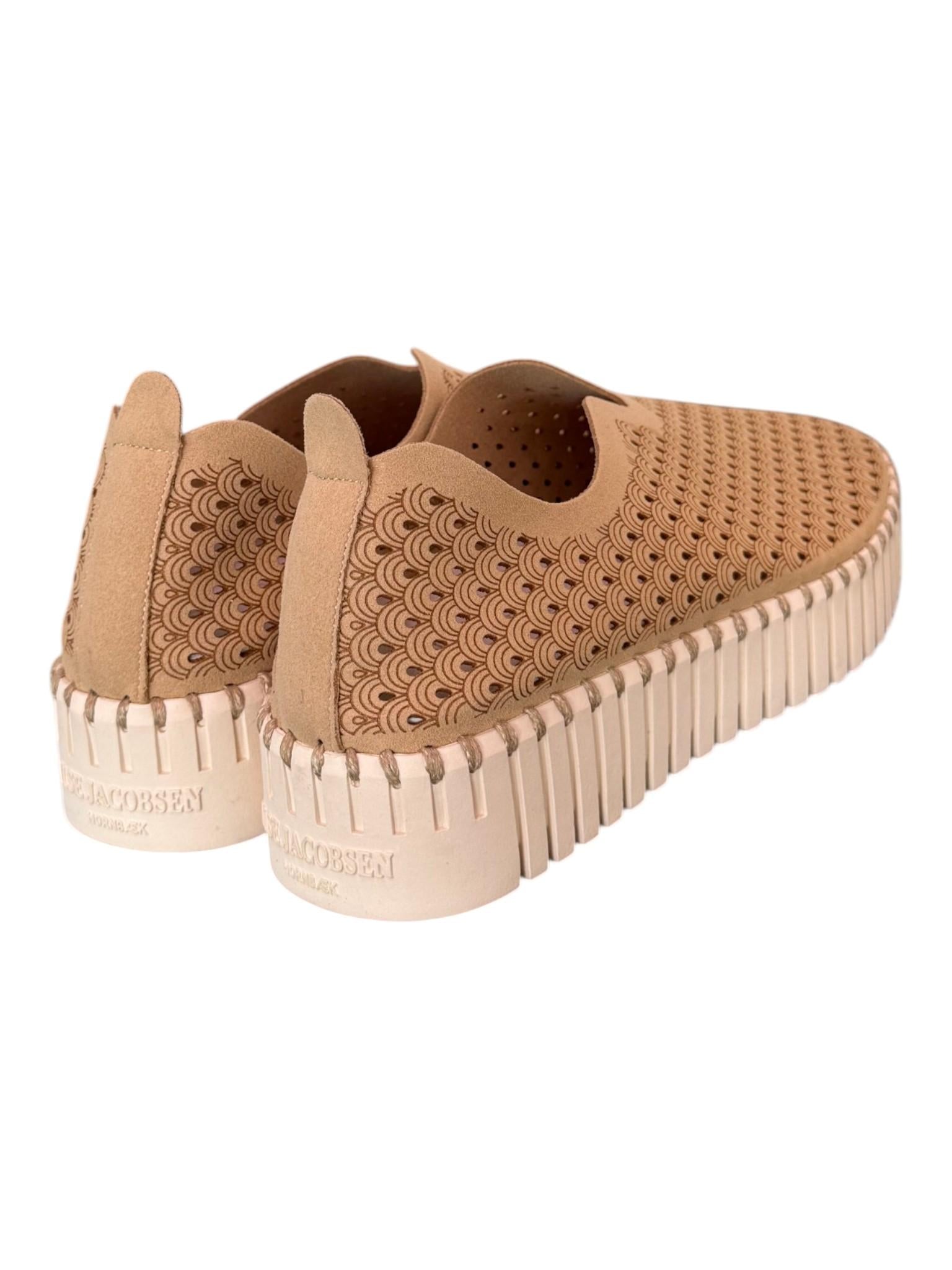 Scarpa traforata platform beige Ilse Jacobsen<BR/> 