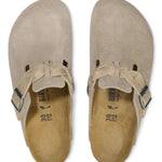 Sabot Boston Birkenstock Suede Braided Taupe 1026694 