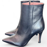 Tronchetto zip sfilato pelle nera Les Autres<BR/> 