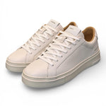 Sneaker pelle martellata bianca XL Crime London 
