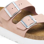 Ciabatta Arizona Papillio birkenstock pink nabuk leahter platform 