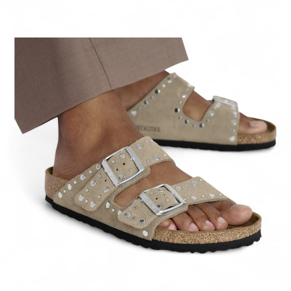 Ciabatta Arizona Rivet Suede Taupe 1029390 