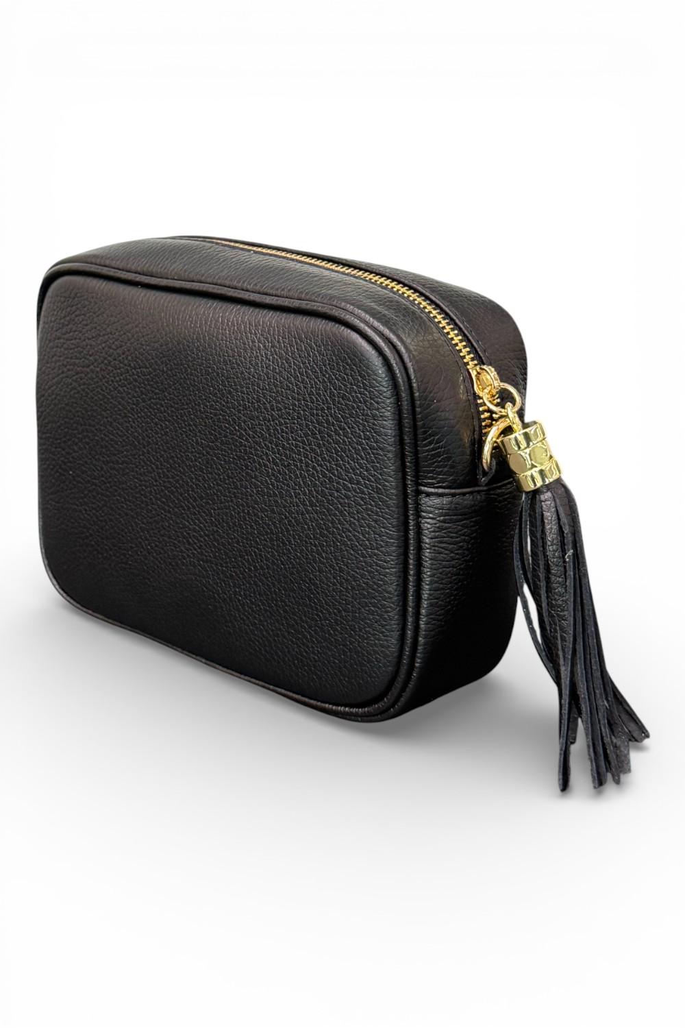 Borsina camera case pelle nera 