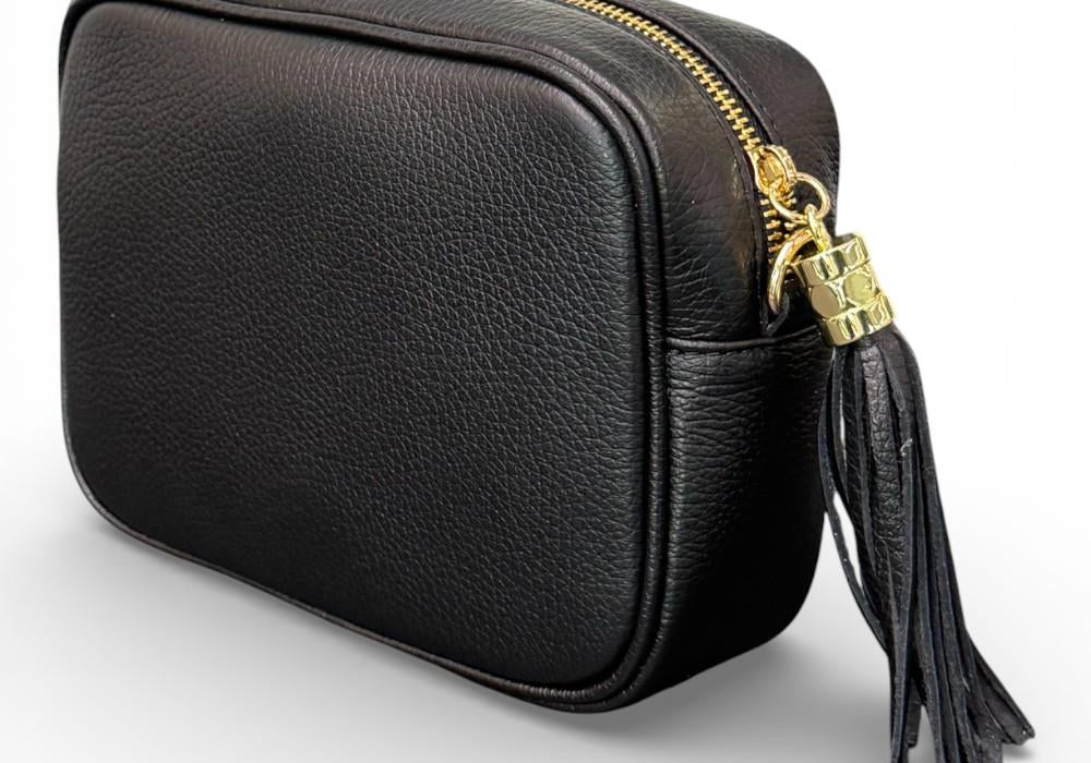 Borsina camera case pelle nera 