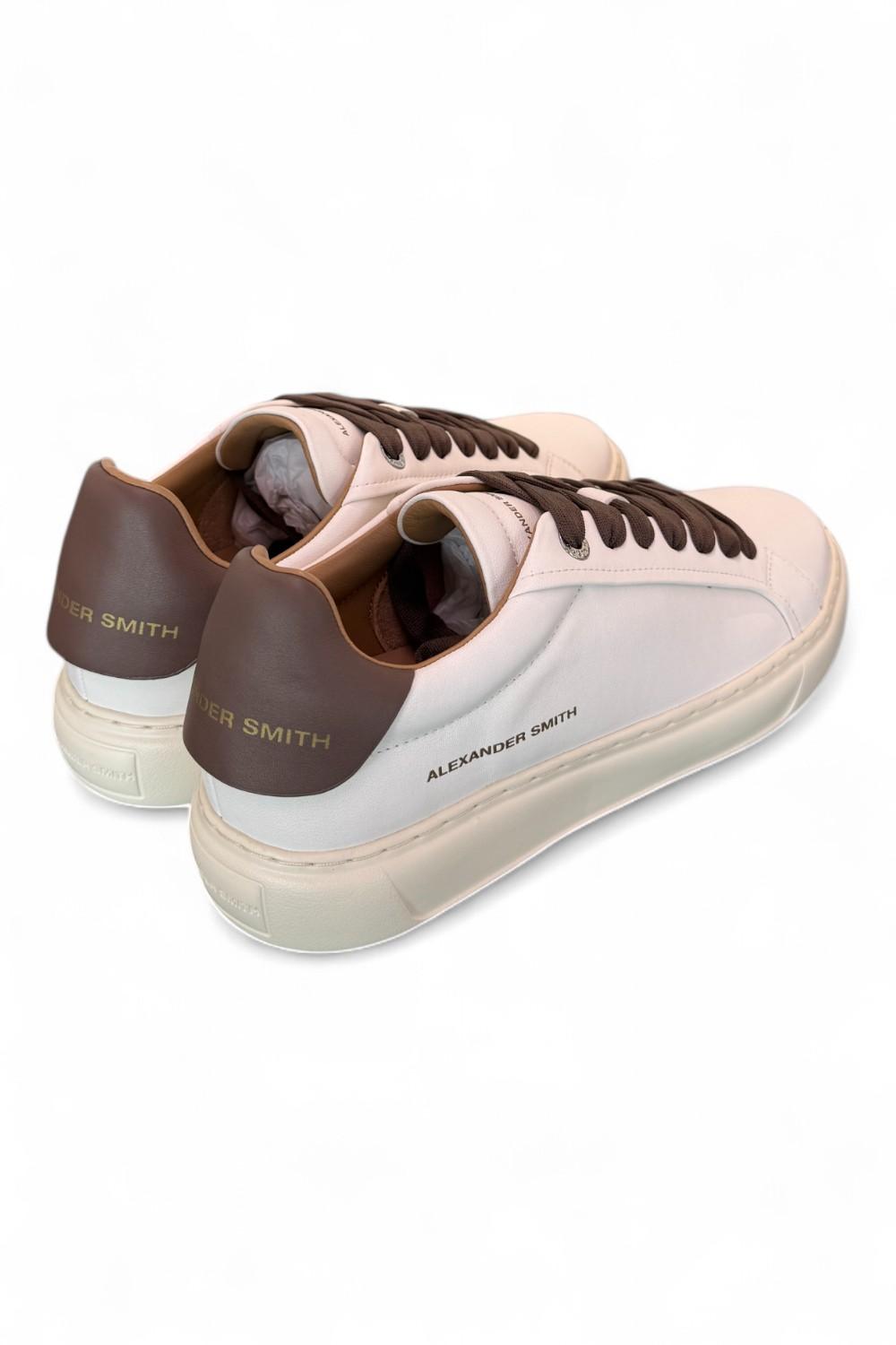 Sneaker uomo Soho white brown Alexander Smith<BR/> 