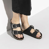 Ciabatta Arizona Big Buckle oil leather Black Birkenstock 1011075 