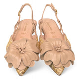 Slingback rete fiore canapa Les Autres<BR/> 