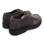 Allacciato ingegnere suede grigio Dino Draghi<BR/> 