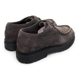 Allacciato ingegnere suede grigio Dino Draghi<BR/> 