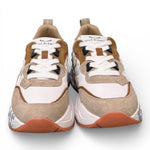 Sneaker donna Voile Blanche Club 105 bianco cuoio borchie 2E42 