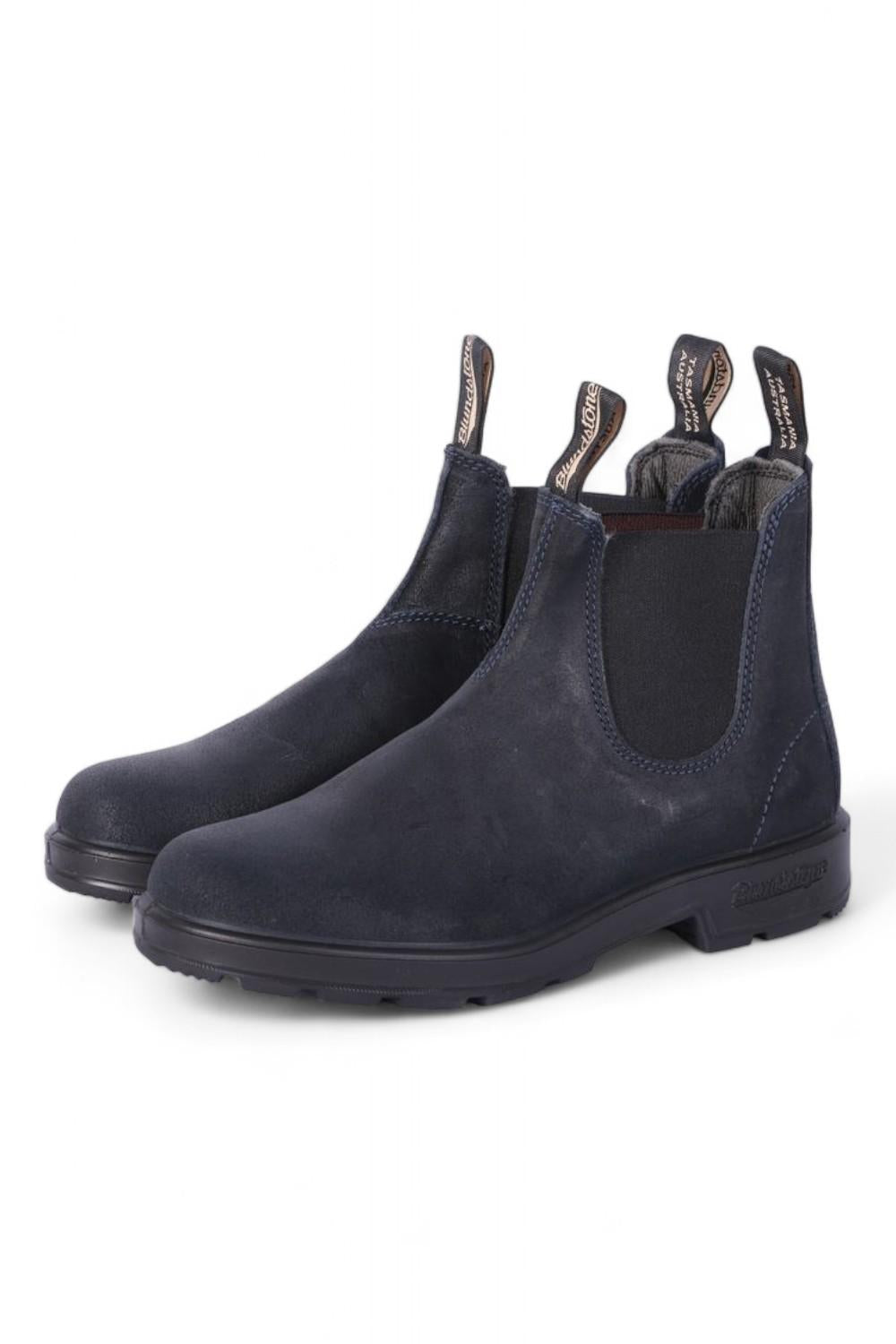 Stivaletto beatles uomo Blundstone scamosciato blu 1912BC 