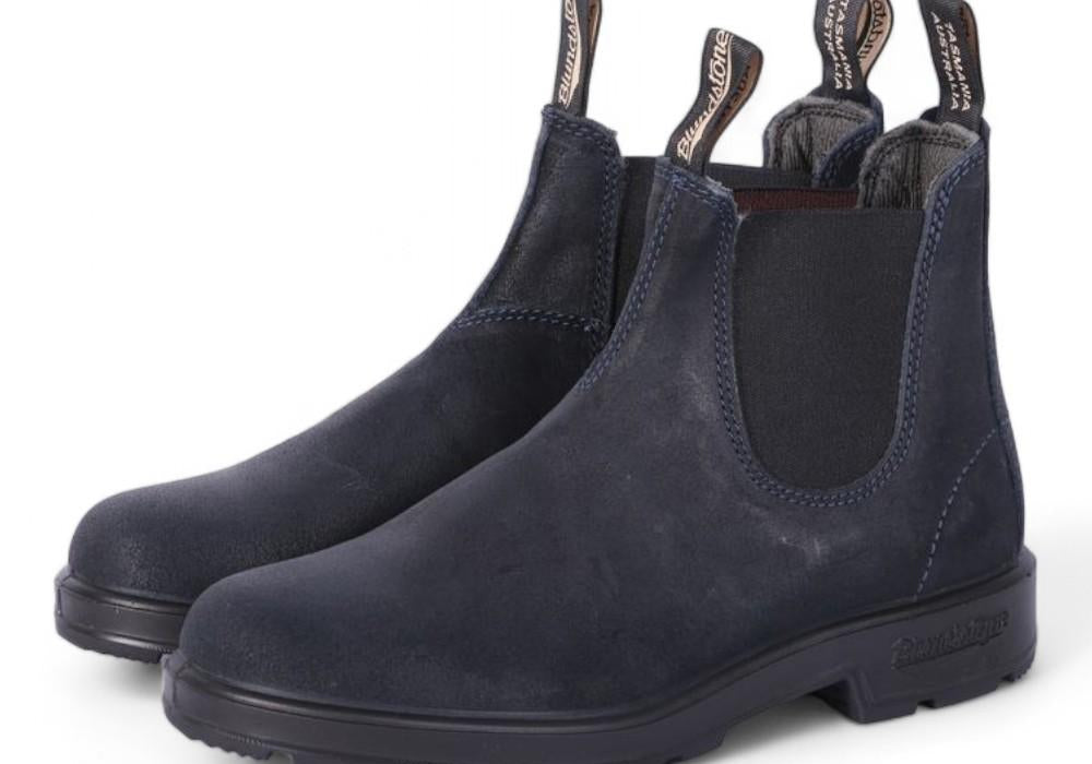 Stivaletto beatles uomo Blundstone scamosciato blu 1912BC 