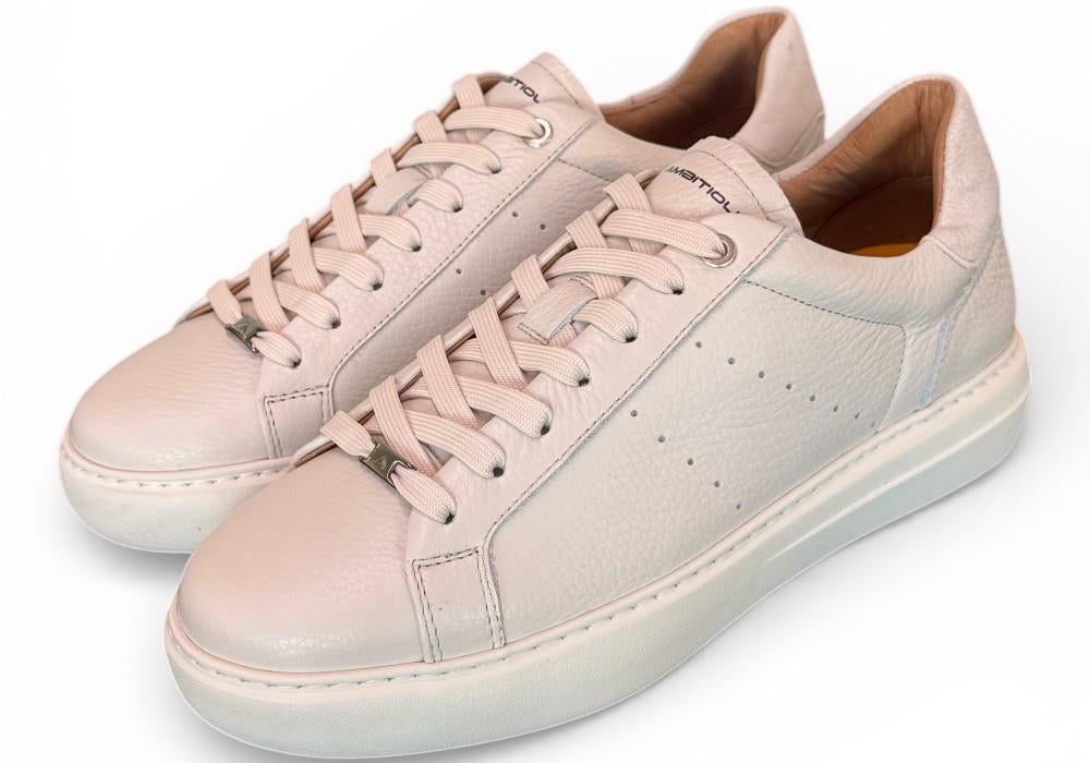 Sneaker pelle latte Ambitious 