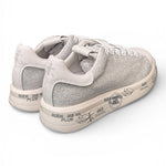 Sneaker donna Belle 8158 Premiata bianca strass argento 