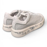 Sneaker donna Belle 8158 Premiata bianca strass argento 