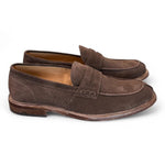 Mocassino suede testa di moro Franco Fedele<BR/> 