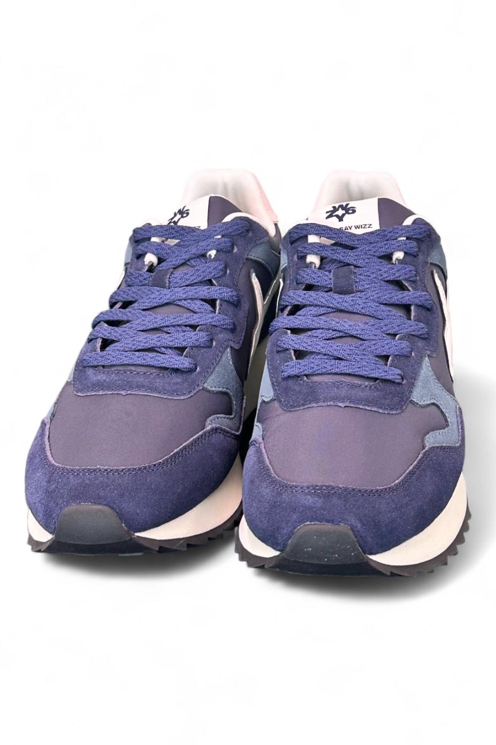 Sneaker uomo tessuto e suede blu bianco YAK W6YZ WIZZ 