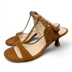 Sandalo cintino T borchie suede cuoio Isabelle Paris 