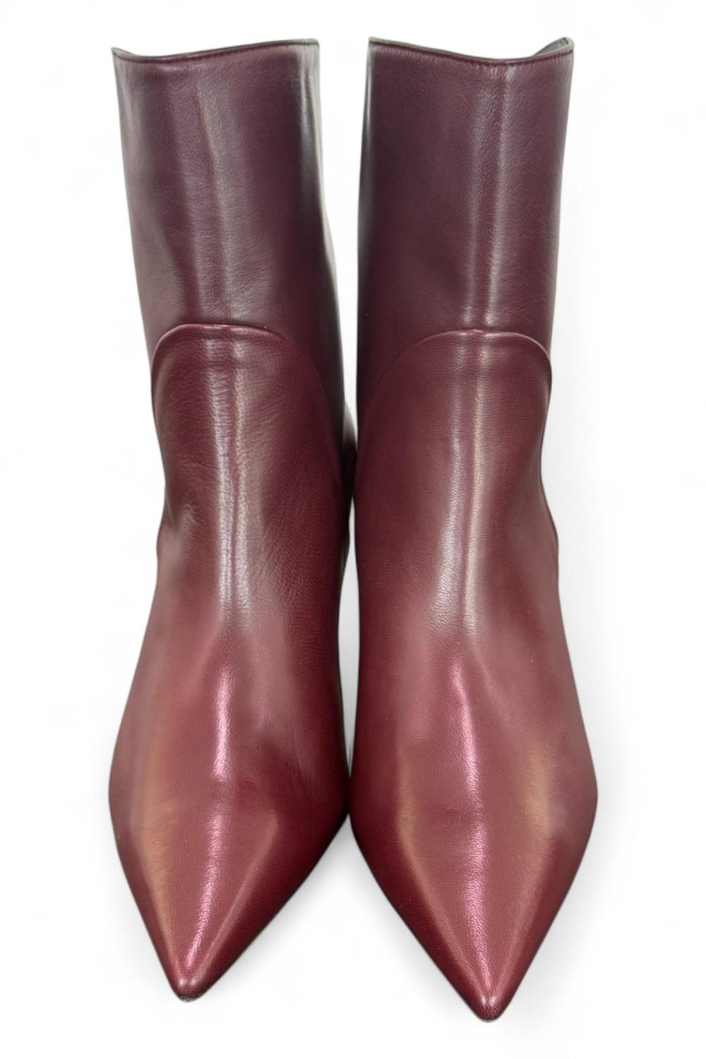 Stivaletto pelle bordeaux Isabelle Paris<BR/> 