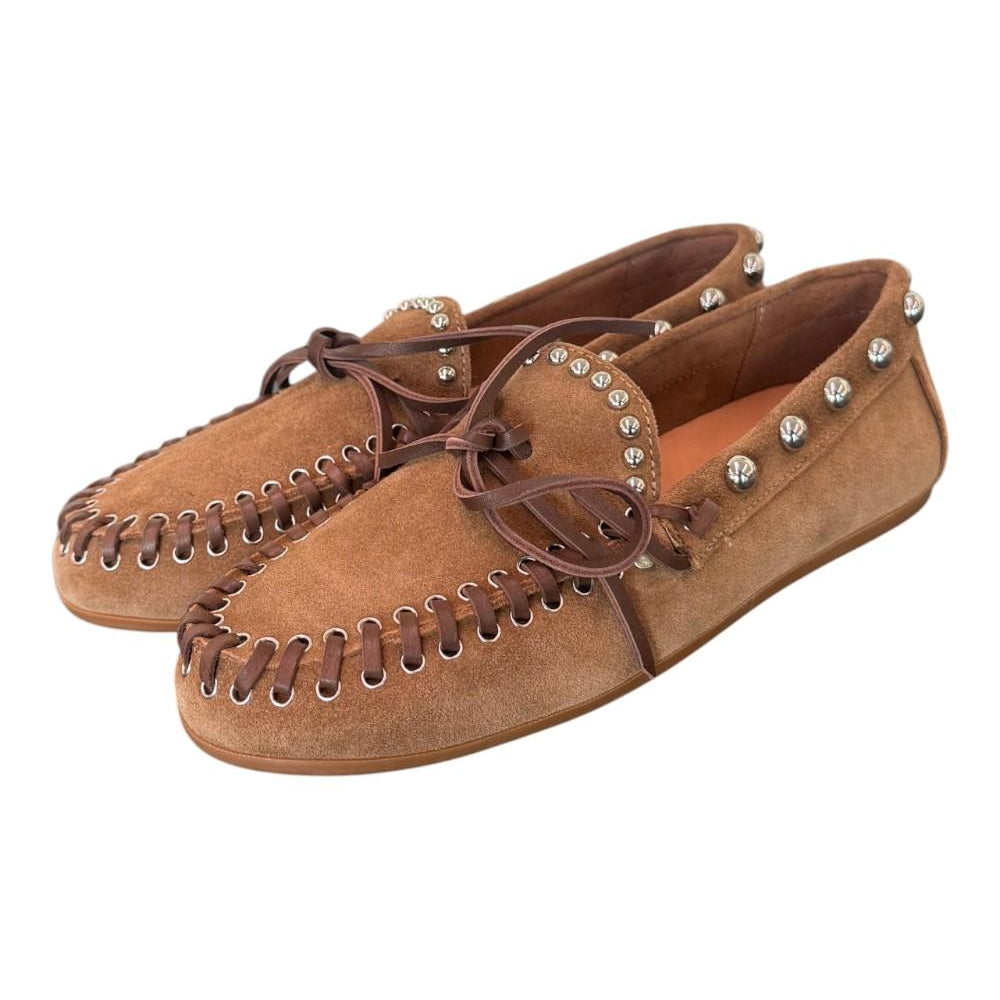 Mocassino fiocco suede sigaro Inuovo<BR/> 