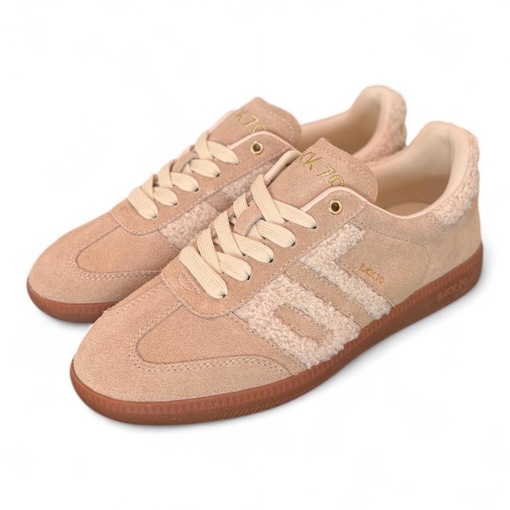 Sneaker donna Back70 Cloud 605 fur beige suede 