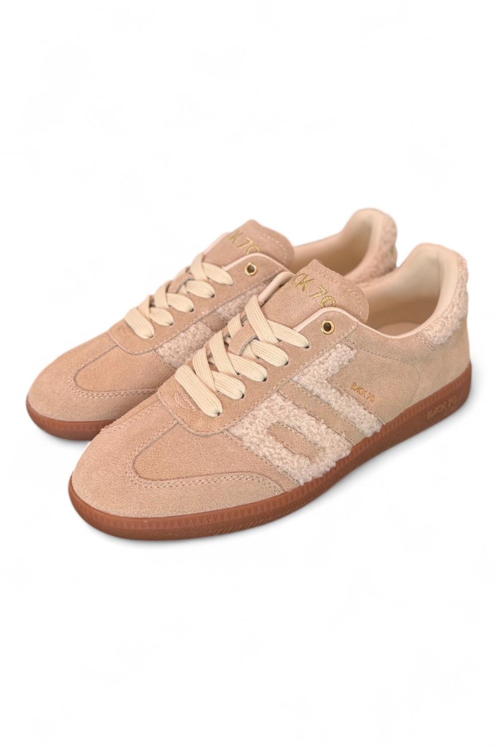 Sneaker donna Back70 Cloud 605 fur beige suede 
