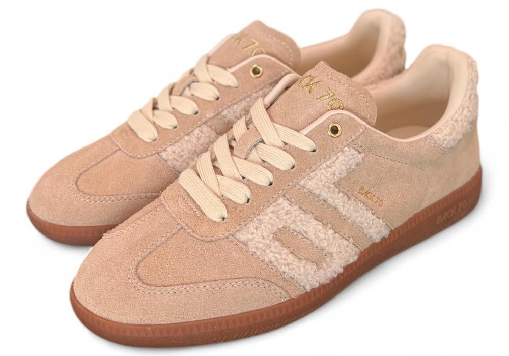 Sneaker donna Back70 Cloud 605 fur beige suede 