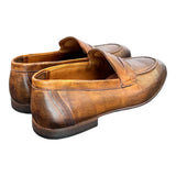 Mocassino cuoio tuffato Pawelks<BR/> 