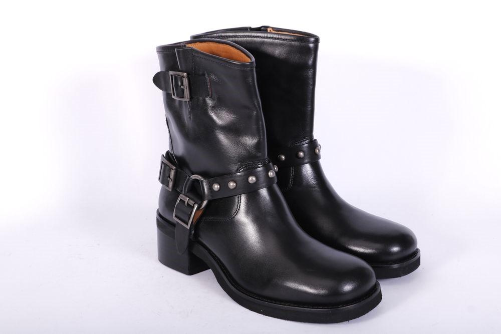 Stivaletto biker nero Emanuel Vee 