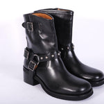 Stivaletto biker nero Emanuel Vee 